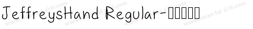 JeffreysHand Regular字体转换